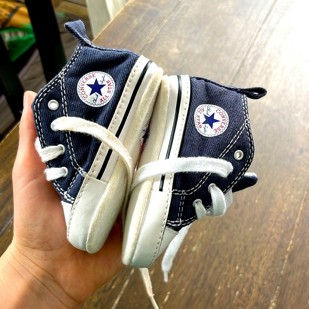 Baby Navy Blue CONVERSE 0-6 Months Old